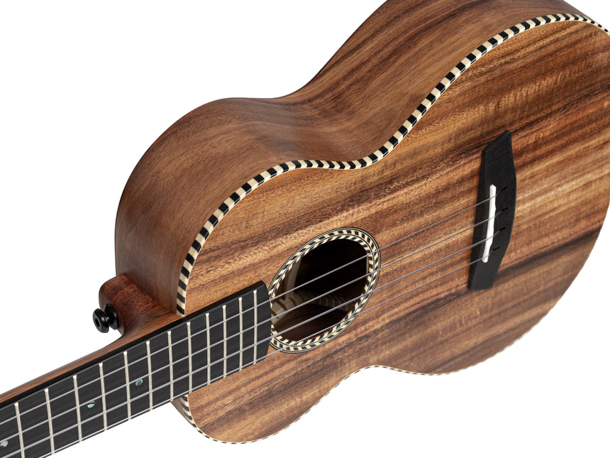 Cascha Solid Vollmassiv Acacia Tenor Ukulele mit Tasche HH2311 - Musik-Ebert Gmbh