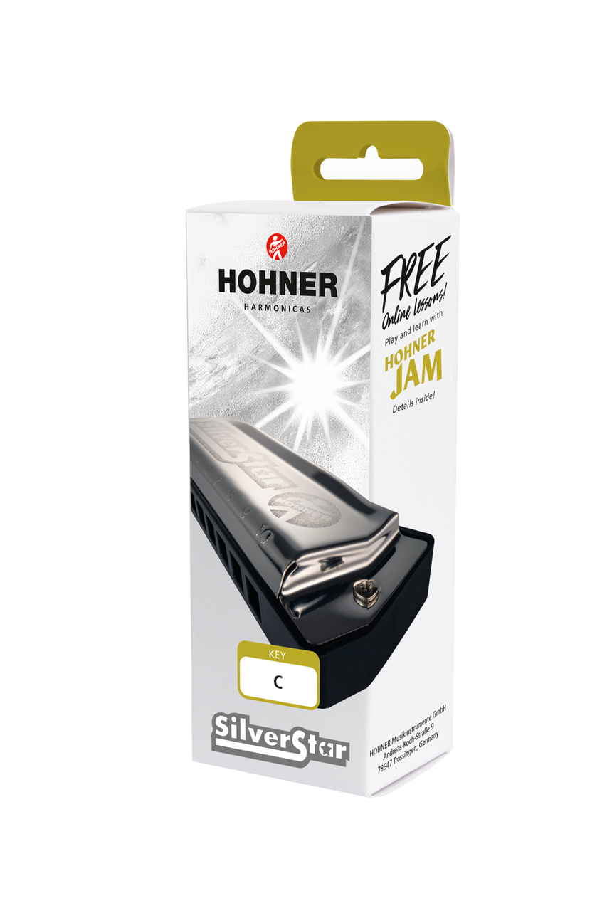 Hohner Mundharmonika Silverstar C-Dur Neues Modell
