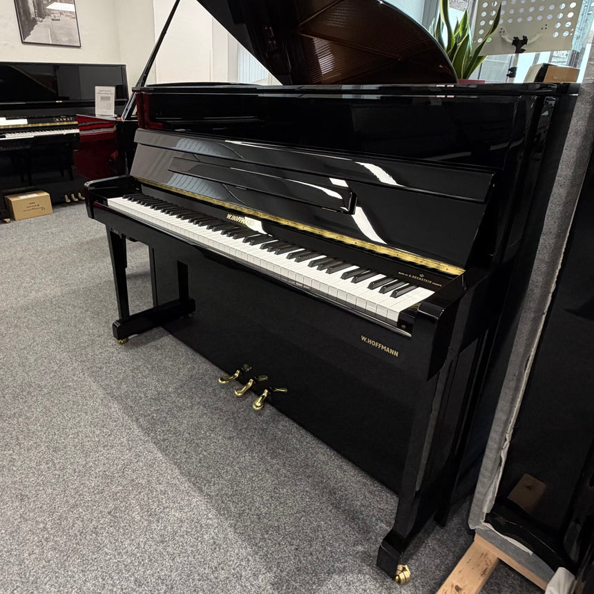 W.Hoffmann Klavier Mod. V-112 schwarz poliert mit Vario Silent System Baujahr 2020 - Bestzustand (gebraucht)