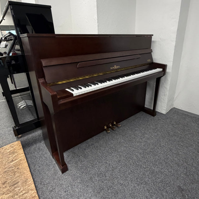 W.Schimmel Klavier 112 T Mahagony dunkel matt Occasion Bestzustand Bj. 1981 mit Renner Mechanik (gebraucht) - Musik-Ebert Gmbh