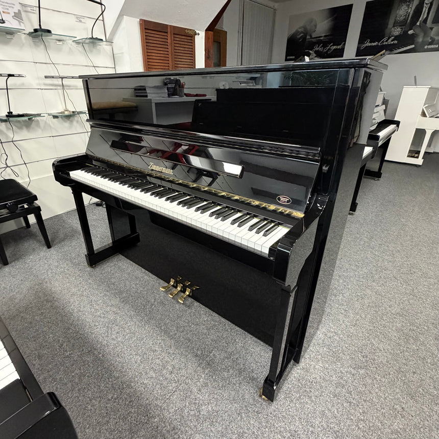 BECHSTEIN - Zimmermann Klavier Mod. Z.1 schwarz poliert Original Made in Germany mit Renner Mechanik Bj. 2000 - Bestzustand (gebraucht) - Musik-Ebert Gmbh