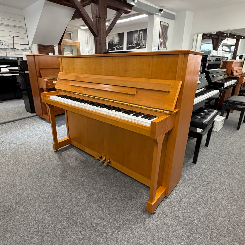 W. HOFFMANN Klavier H 115 Trend kirsche satiniert Occasion Original aus Langlau m. Renner Mechanik Bestzustand (gebraucht) - Musik-Ebert Gmbh