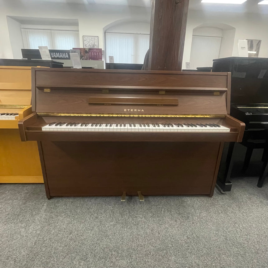 Yamaha Eterna Klavier ER 10 Nussbaum dunkel  Bj. 1990 - original made in Japan (gebraucht) - Musik-Ebert Gmbh