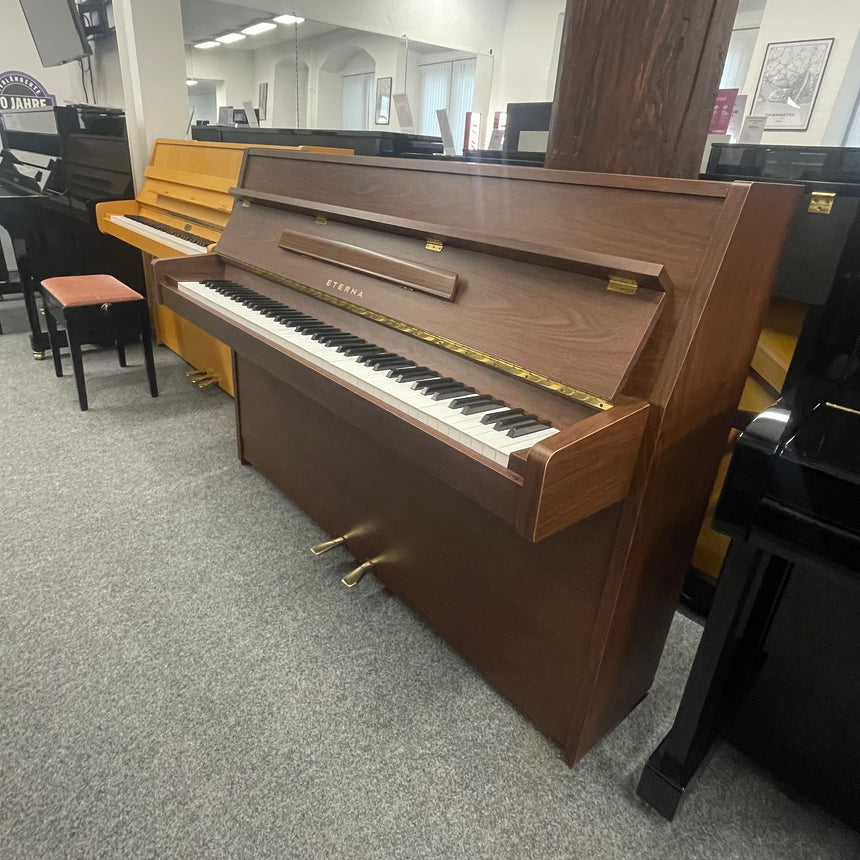 Yamaha Eterna Klavier ER 10 Nussbaum dunkel  Bj. 1990 - original made in Japan (gebraucht) - Musik-Ebert Gmbh