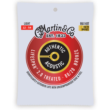Martin Authentic Acoustic Lifespan 2.0 80/20 Bronze Light 12-54 (MA140T) Verpackung