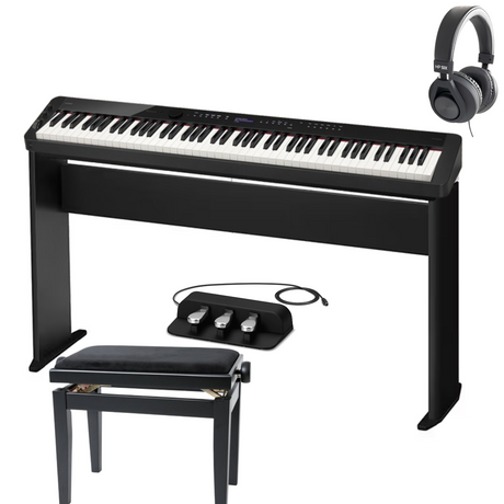 Casio PX-S3100 Schwarz Deluxe Bundle mit Ständer, Pedalen, Bank und Kopfhörer - Musik-Ebert Gmbh