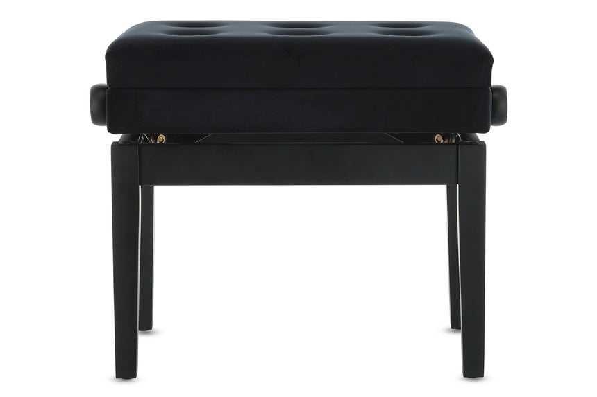 Banquette de piano GEWA 130.500, noir mat – vue de face