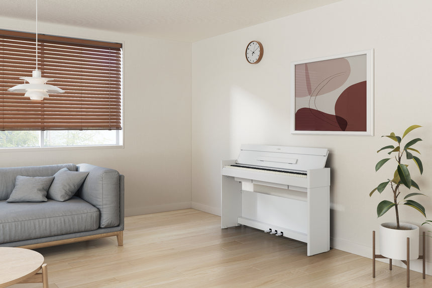Yamaha YDP-S56 Weiß – im Wohnraum