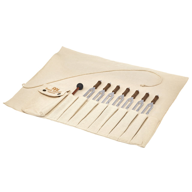 MEINL Sonic Energy 7-teiliges TCM Therapy Tuning Fork Set TTF-TCM-SET-R - Musik-Ebert Gmbh
