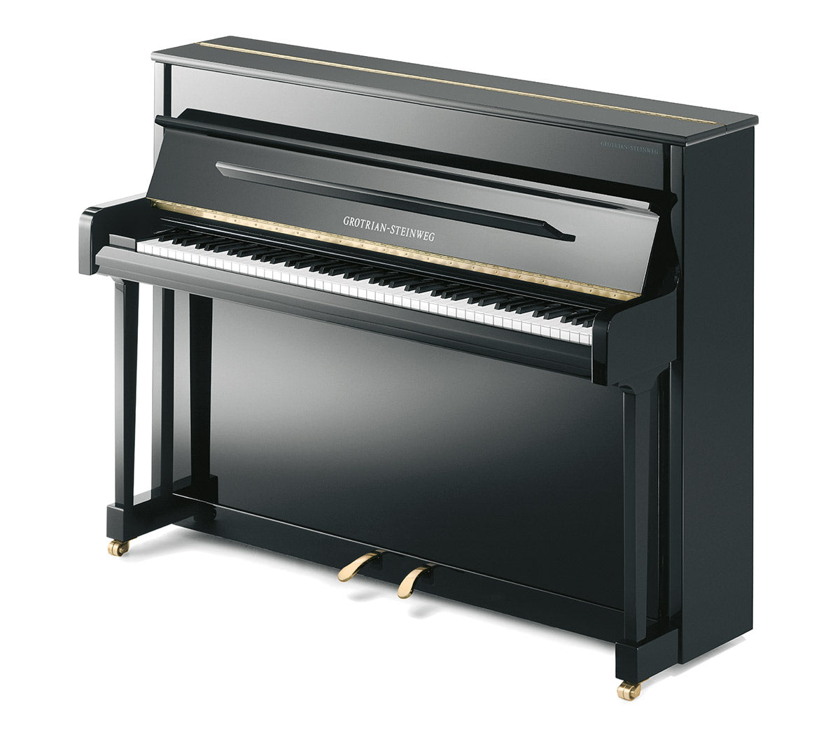 Grotrian - Steinweg Klavier Modell G – 118 schwarz poliert - Musik-Ebert Gmbh