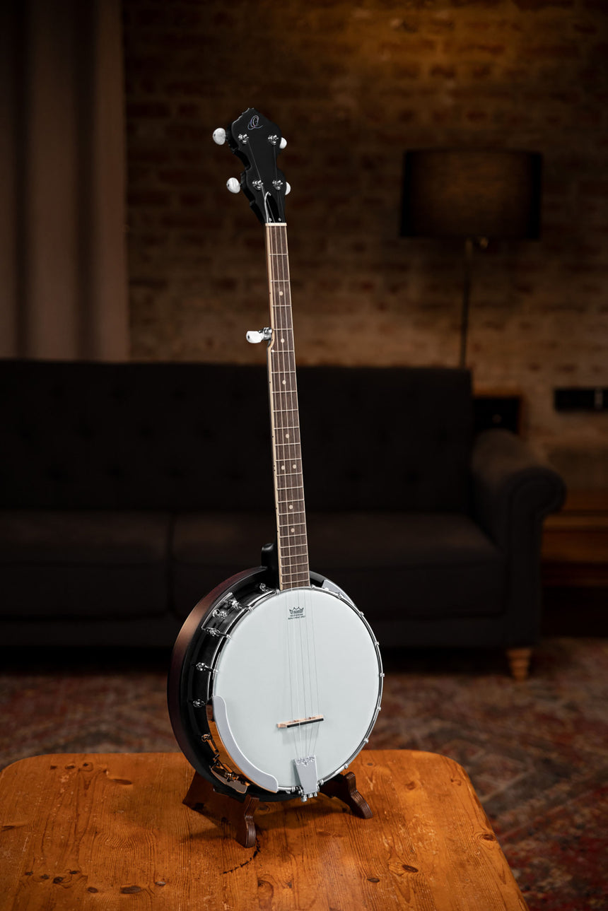 ORTEGA Americana Series Banjo 5 String - Whiskey Burst Matte / Chrom HW - Musik-Ebert Gmbh