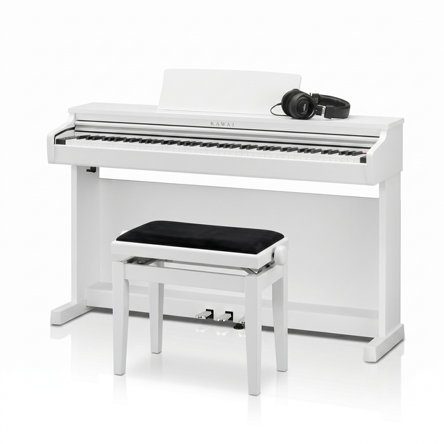 Kawai CX-202 Digitalpiano-Bundle Weiß Matt – Set-Bild