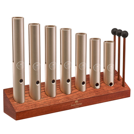 MEINL Sonic Energy Wah-Wah Tube Chakra Set, 432 Hz, Champagnergold - 7 teilig - Musik-Ebert Gmbh
