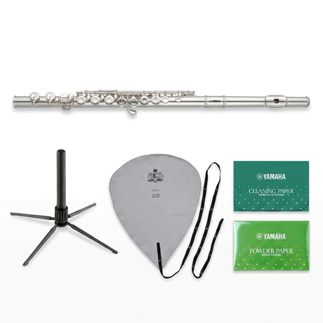 Yamaha YFL-272 Querflöte Starter-Set mit Ständer, Wischer & Pflegepapieren Set-Bild