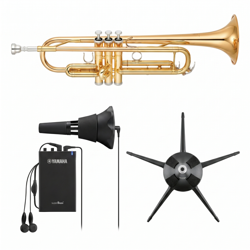 Yamaha YTR-4335 GII Trompeten-Bundle – Set-Bild