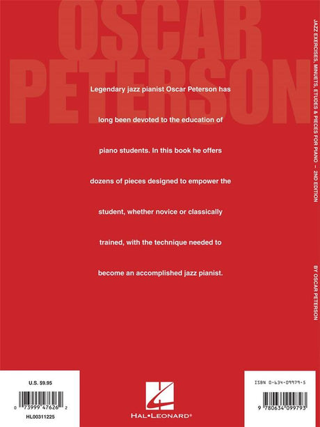 Jazz Exercises, Minuets, Etudes and Pieces for piano - Peterson, Oscar Emmanuel - Musik-Ebert Gmbh