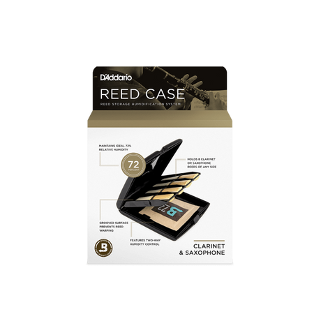D'Addario Single Reed Storage Case Blattetui (für alle Blätter von Instrumenten geeignet)