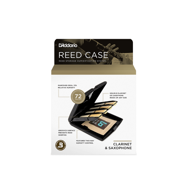 D'Addario Single Reed Storage Case Blattetui (für alle Blätter von Instrumenten geeignet)
