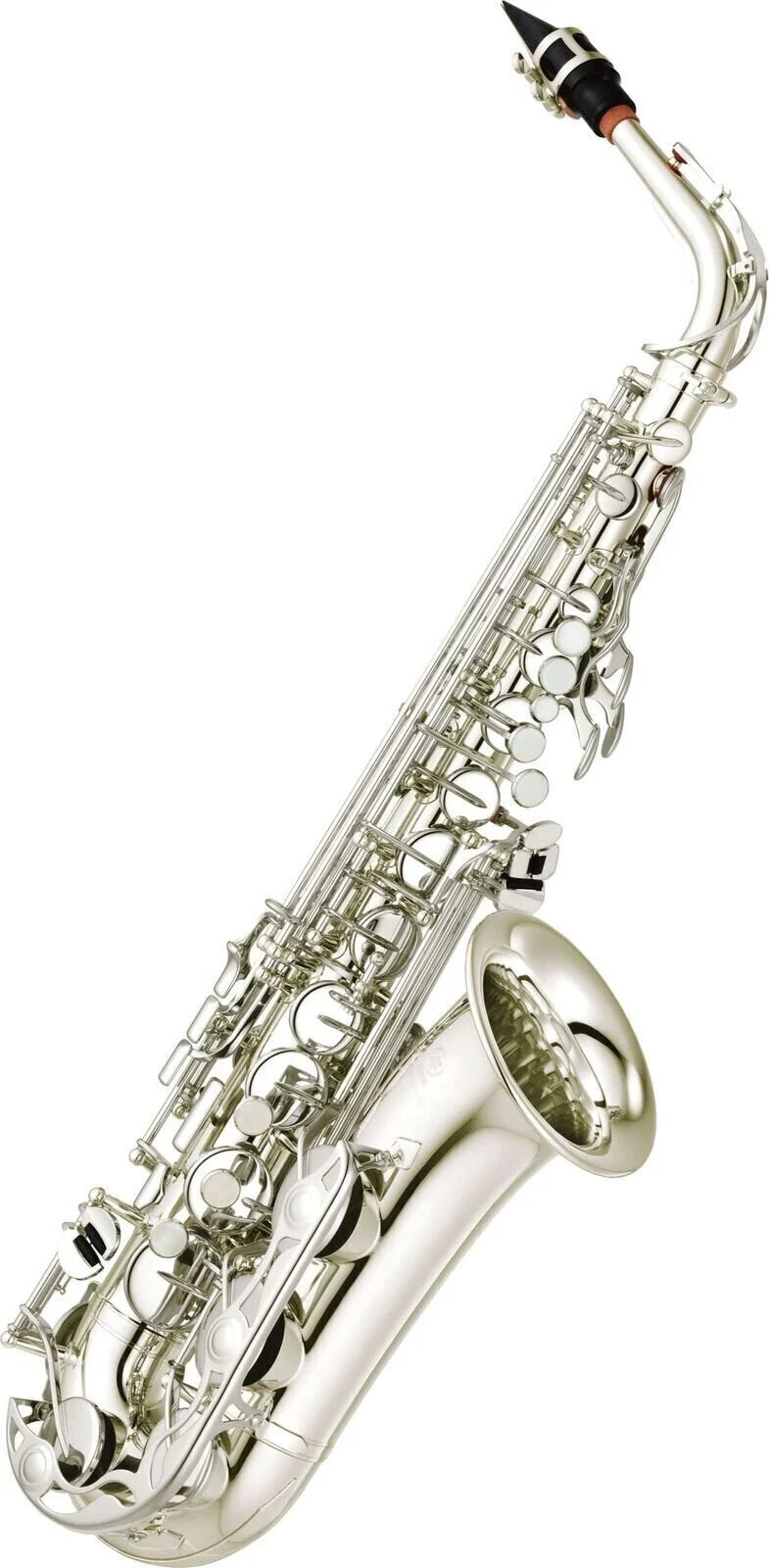 Yamaha YAS-280S Altsaxophon in Es – versilbert (zweiteiliger Becher, Mundstück 4C & Leichtkoffer inkl.)