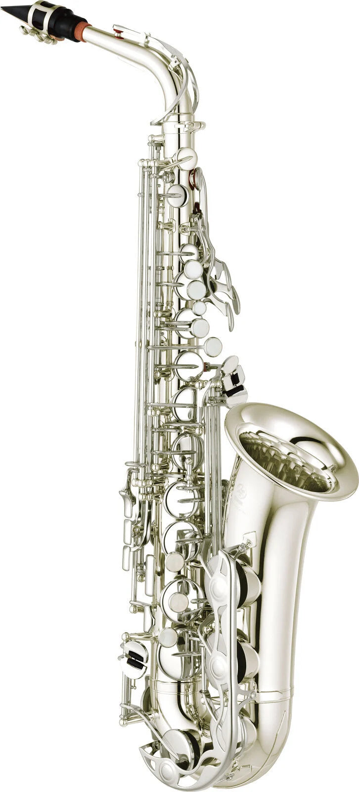 Yamaha YAS-280S Altsaxophon in Es – versilbert (zweiteiliger Becher, Mundstück 4C & Leichtkoffer inkl.)
