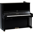Yamaha SE132 SH3 upright piano in polished ebony with Silent control unit and headphones
