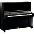 Yamaha YUS3 TA3 upright piano in polished ebony with TransAcoustic control unit