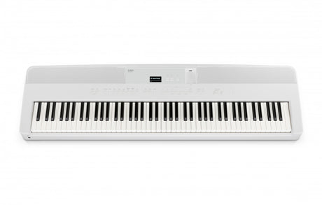 Piano de scène Kawai ES520 blanc – vue de trois quarts