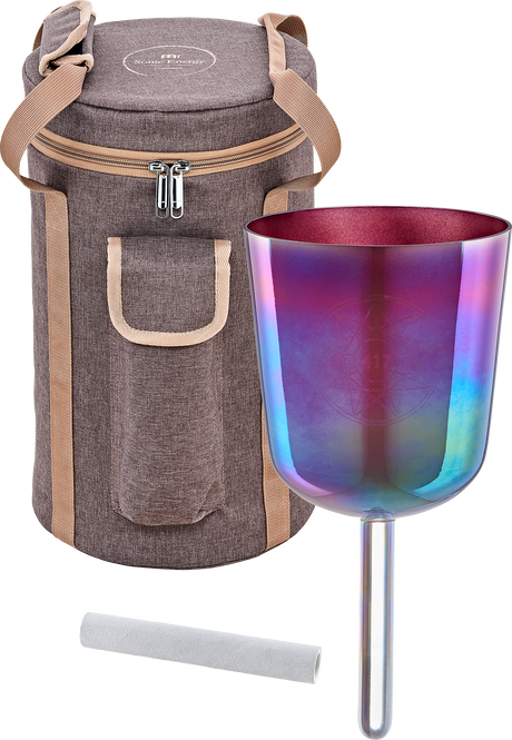 Bol chantant Meinl ESOLCSB417 Essence Solfeggio brun cuivré – avec sac et maillet