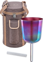 Meinl ESOLCSB417 Essence-Solfeggio-Klangschale in Kupferbraun – mit Tasche und Schlägel