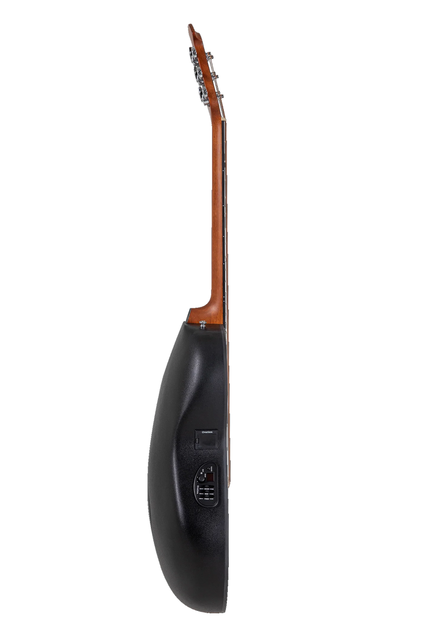 Guitare acoustique Ovation CE44-5-G noire – vue de côté