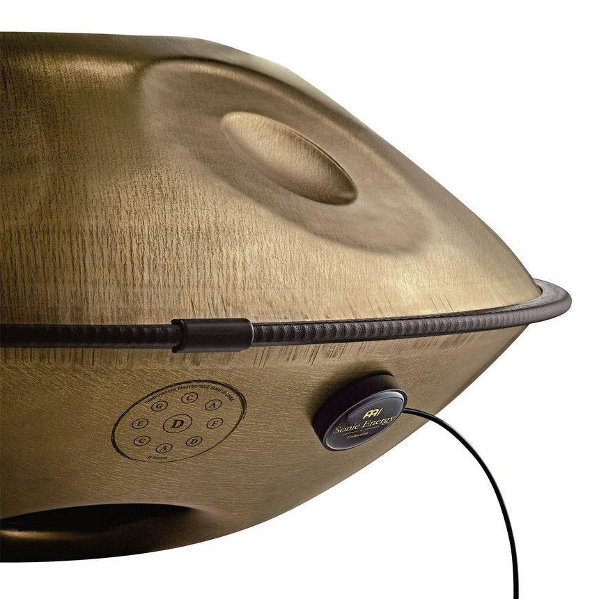 Capteur MEINL Sonic Energy SEPU, noir – image d’utilisation sous un handpan
