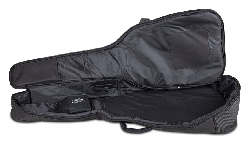 Housse GEWA Premium 20 pour guitare acoustique, noire – ouverte, vue intérieure