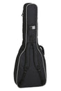 GEWA Economy 12 Westerngitarrentasche 212200, Schwarz – Rückansicht mit Rucksackgurten