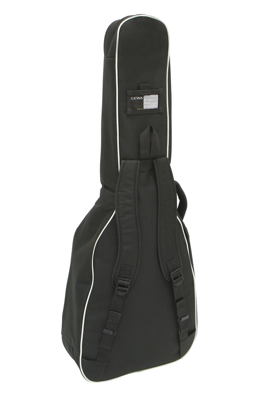 Housse de guitare GEWA Economy 12 4/4 noire, dos avec bretelles