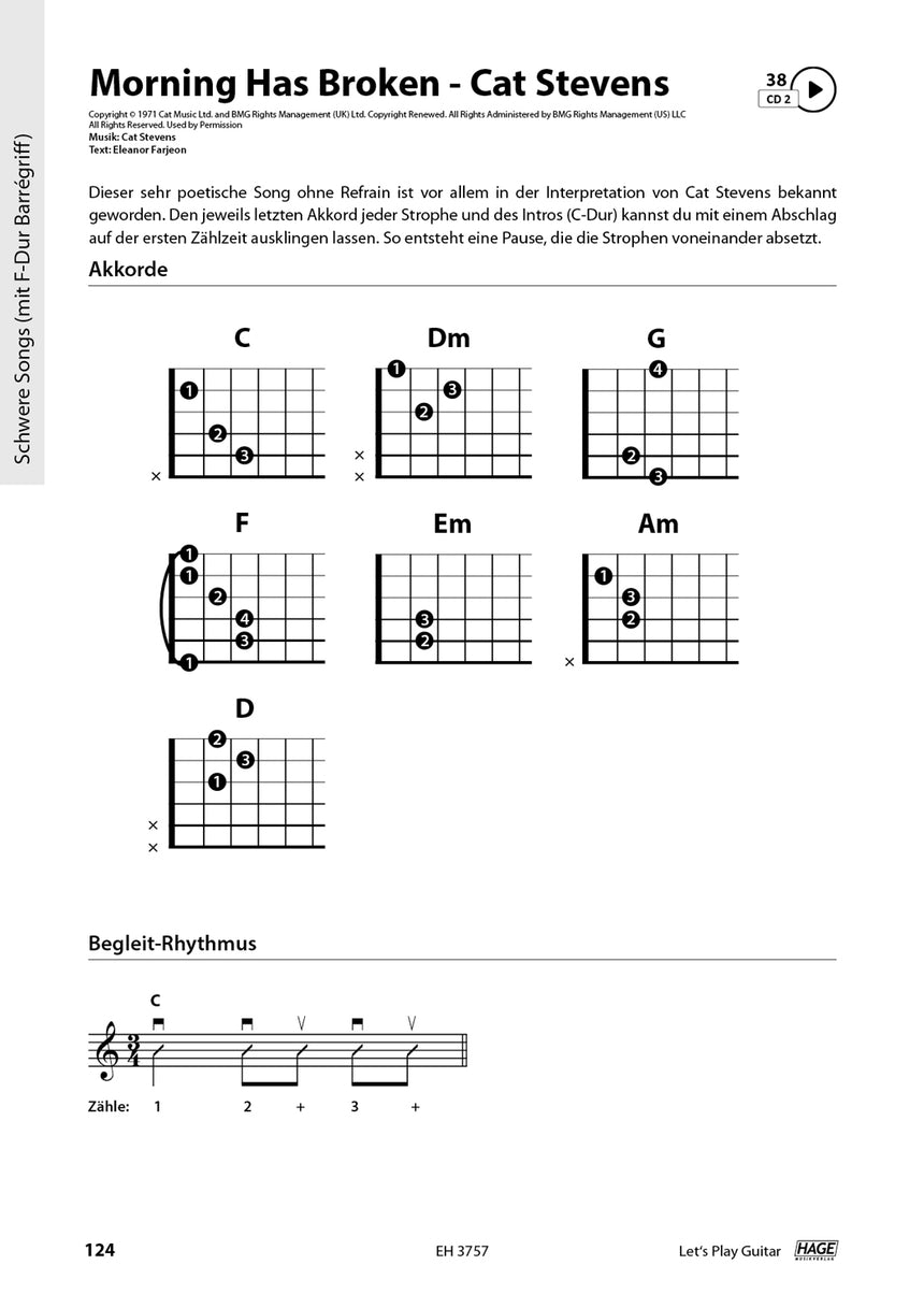 Let's Play Guitar Band 1 – Notenbeispiel Morning Has Broken, Seite 1