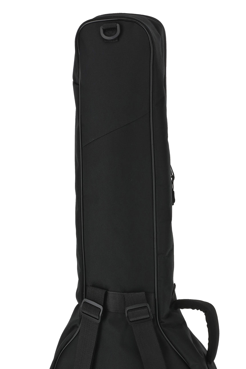 Housse de guitare acoustique GEWA Basic 5 211.200 noire – Détail du dos avec bretelles