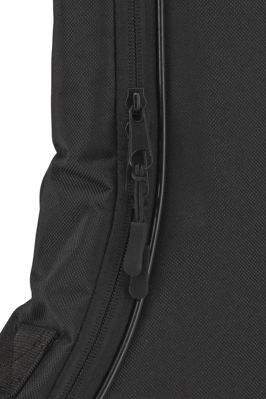 GEWA Basic 5 black 4/4 classical guitar gig bag – zip detail