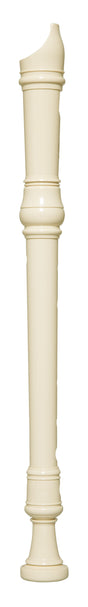 Yamaha YRA-28BIII white alto recorder – profile view