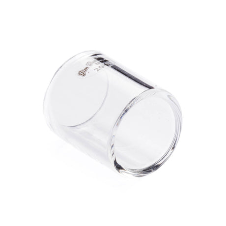 Dunlop 204 Glass Slide aus klarem Glas, seitliche Schrägansicht.