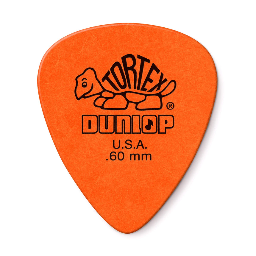 Dunlop Tortex Standard 0,60 mm, einzelnes Plektrum, Vorderseite