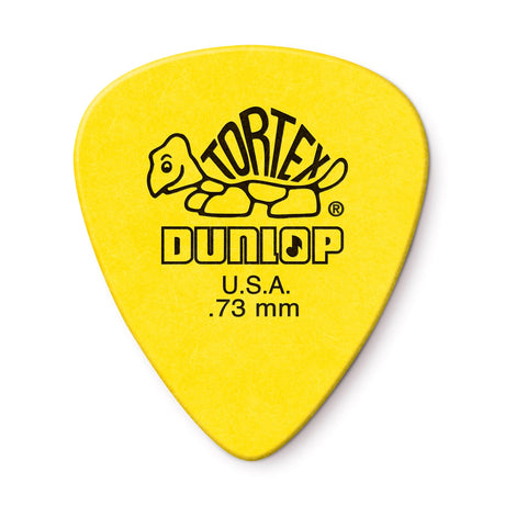 Dunlop Tortex Standard 0.73 mm single pick, front view
