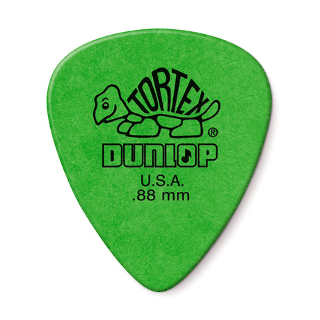 Dunlop Tortex Standard 0.88 mm single pick, front view