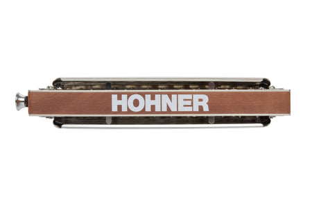 Hohner Toots Hard Bopper in C, pearwood and stainless steel – rear view showing the comb