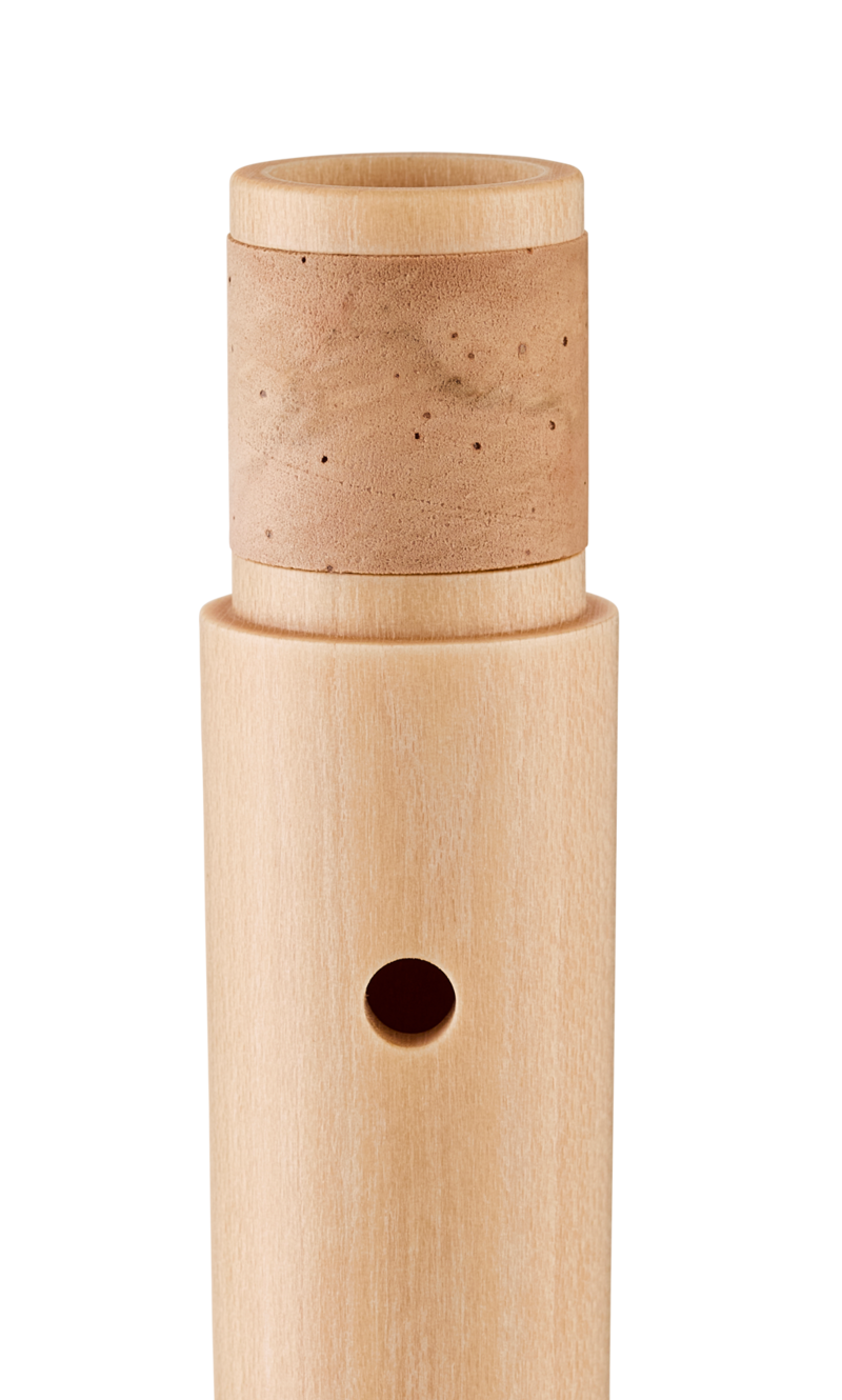 Moeck 2300 Flauto Rondo Alt, natural maple – detail of the cork joint