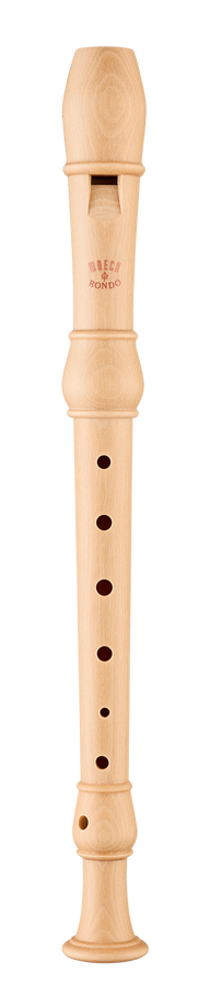 Flûte à bec soprano Moeck Rondo 3210 en érable naturel – vue complète de face
