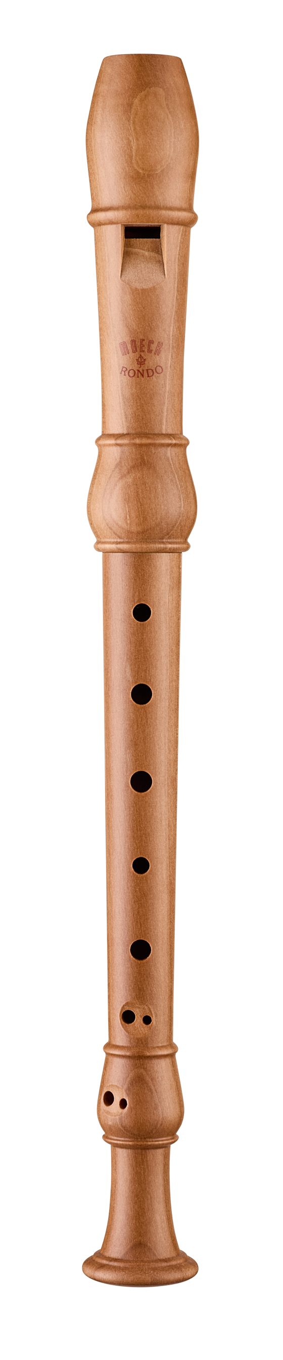 Flûte à bec soprano Moeck Rondo 2202 en poirier naturel – vue complète de face