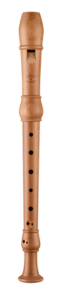 Flûte à bec soprano Moeck Rondo 2202 en poirier naturel – vue complète de face