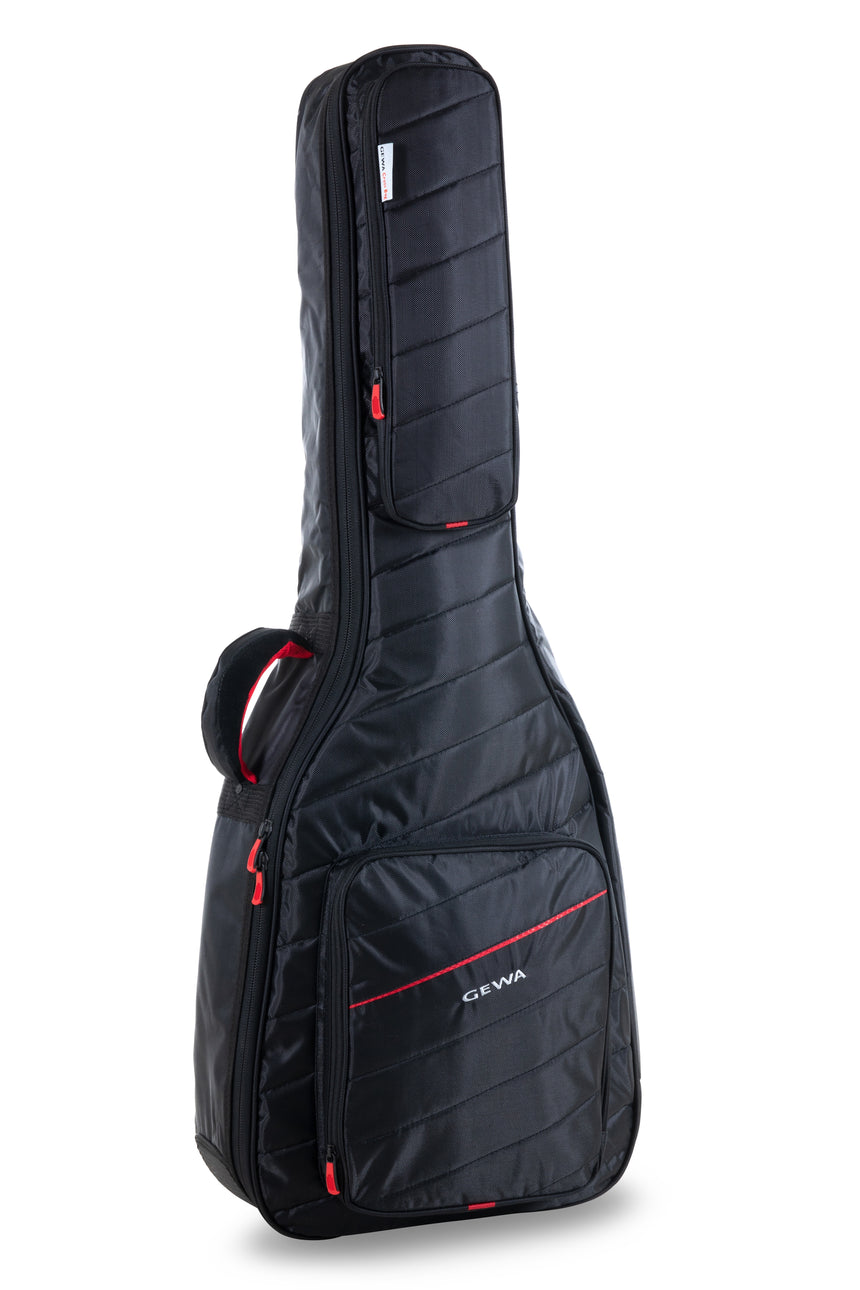 GEWA Cross 30 acoustic guitar gig bag 215.605, black – front three-quarter view