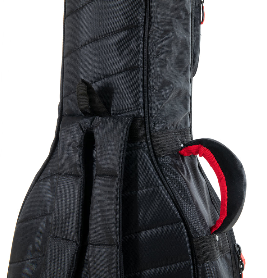 GEWA Cross 30 acoustic guitar gig bag 215.605, black – backpack carrying view