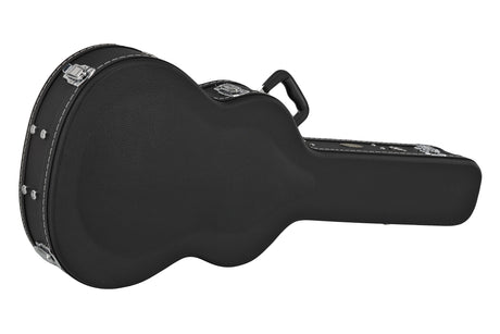GEWA Arched Top Economy classical guitar case 523.270, black – front three-quarter view